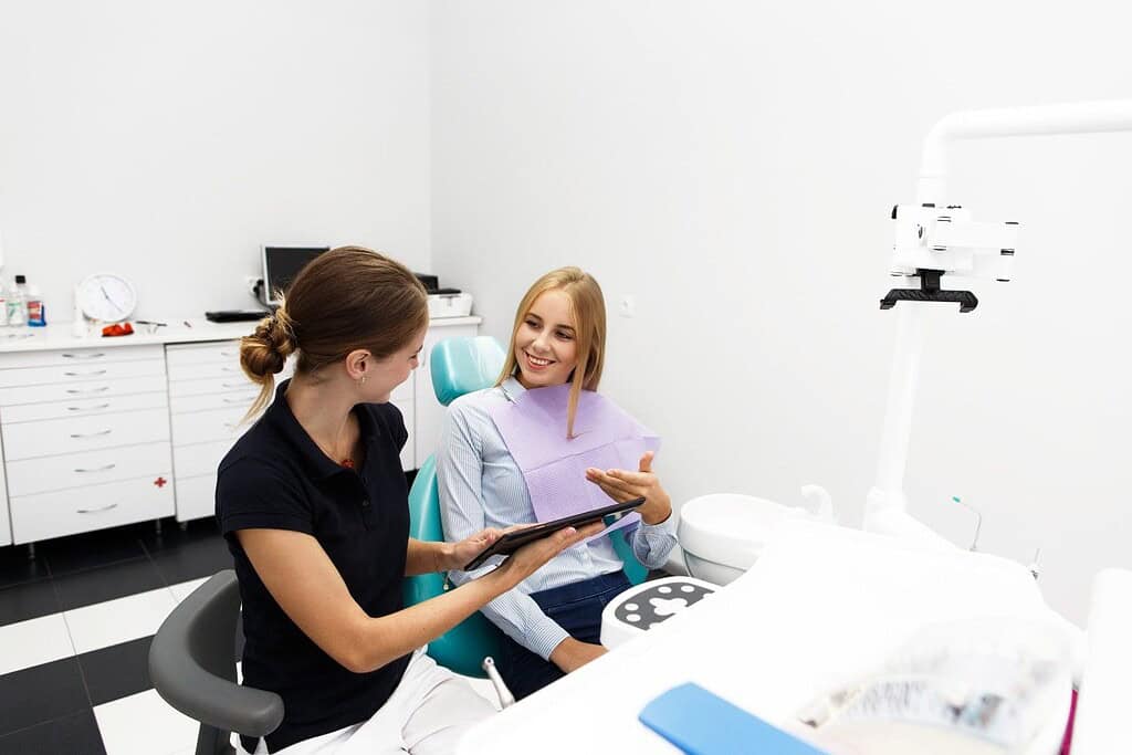 zirconia crowns at a dental clinic in Albania