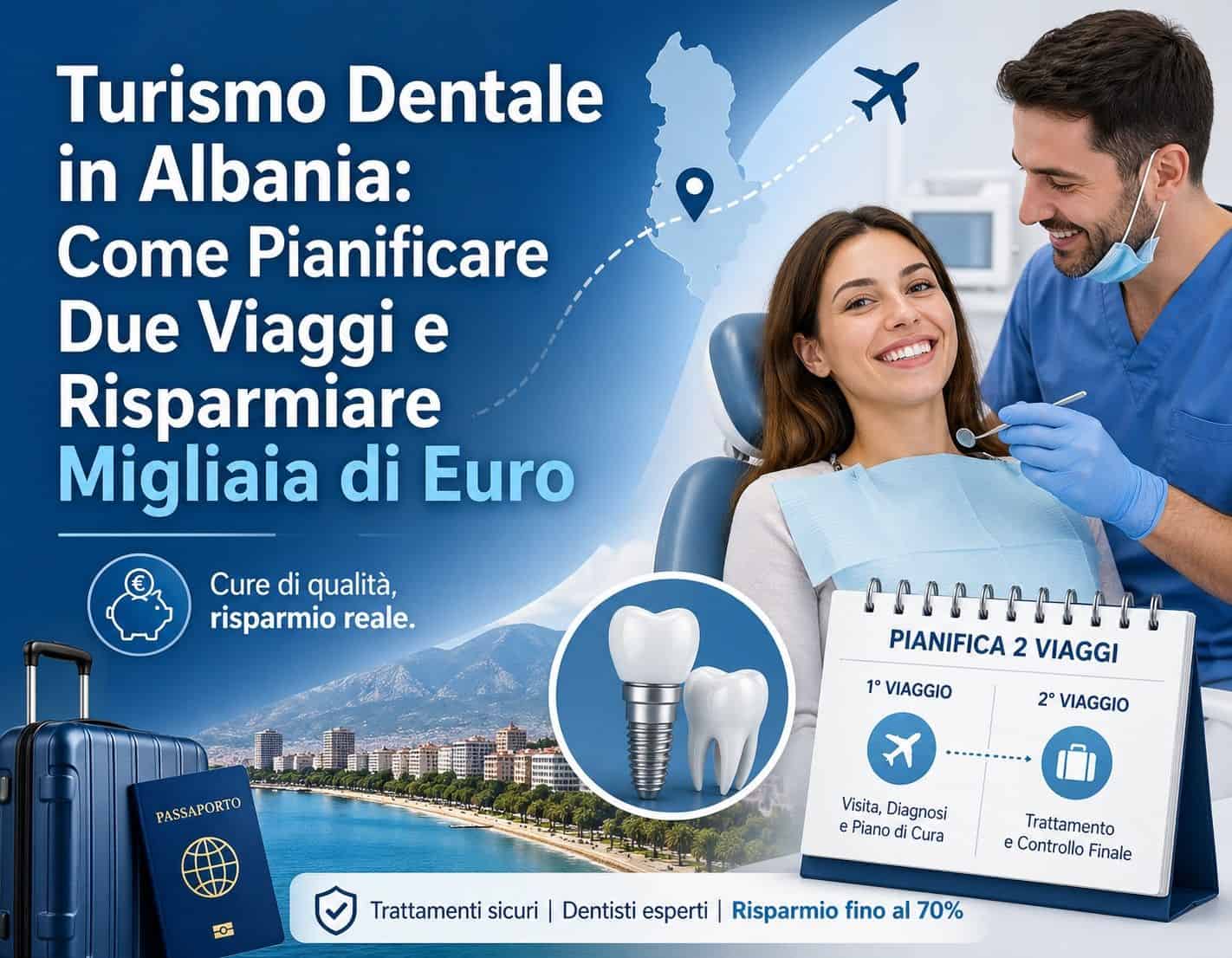 Turismo Dentale in Albania: Come Pianificare Due Viaggi e Risparmiare Migliaia di Euro