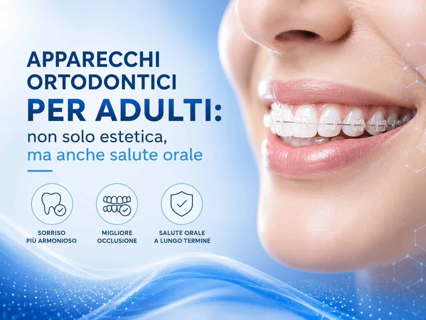 Orthodontic braces for adults in Albania for improved oral health and aesthetics.