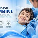 Pediatric dental treatment in Albania, child dental checkup, and preventive care at a dental clinic.